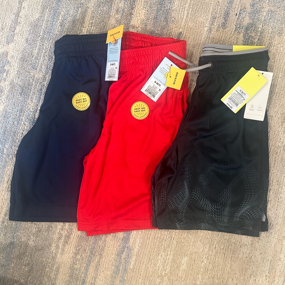 All in Motion Kids Shorts Set - Navy, Red, Black